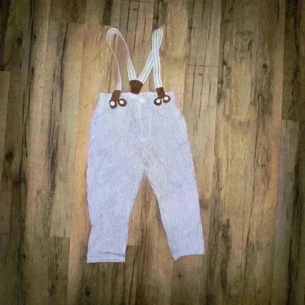 Boy Baby OshKosh B’Gosh Pants 2T Blue & White Striped
